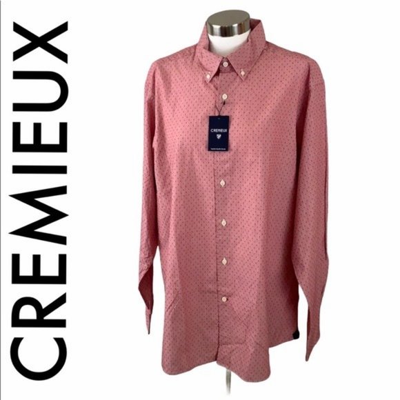 Daniel Cremieux Other - CREMIEUX NWT MEN’S RED LONG SLEEVE SHIRT SIZE XL